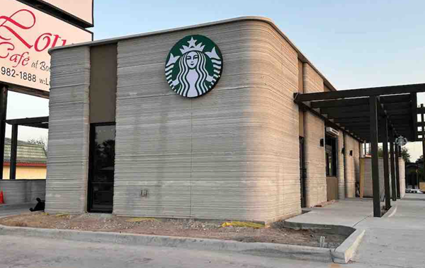 美國德州布朗斯維爾迎來全球首家3D打印星巴克：建筑革命的咖啡香  